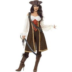 Piraat & Viking Kostuum | Dolle Deerne Kolkende Zee Piraat | Vrouw | XL | Carnaval kostuum | Verkleedkleding
